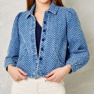 Cartolina Nantucket Colby Jacket Rodeo Denim Size XS Pre-owned